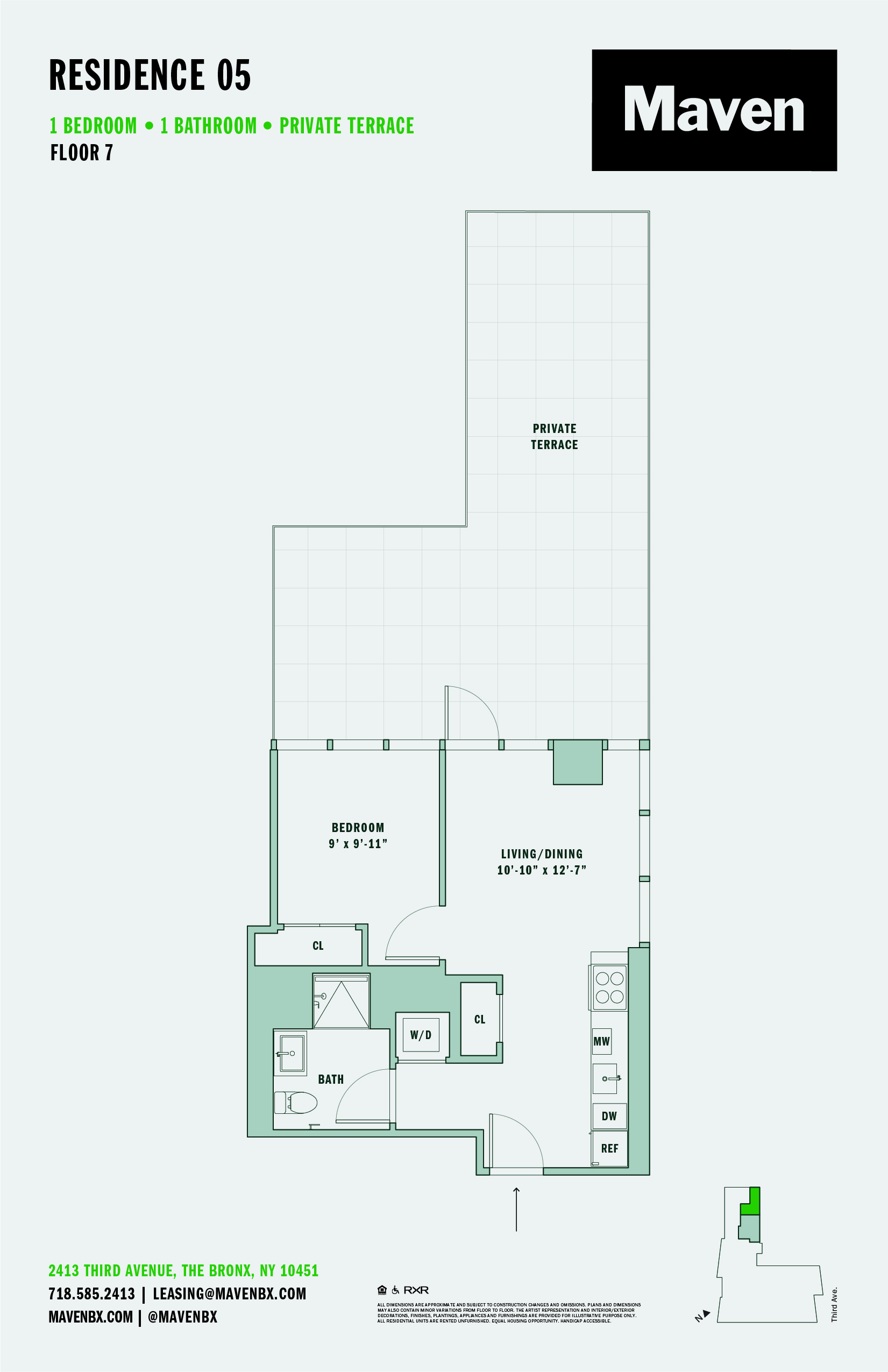 Floorplan image of apartment 705